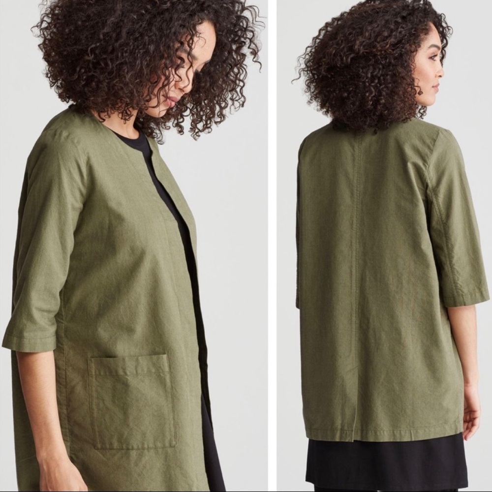 EILEEN FISHER • Organic Cotton Kimono Jacket